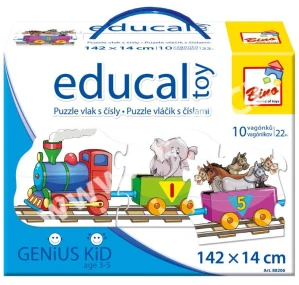 Puzzle vlak s čísly