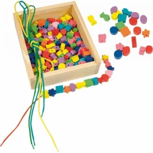 Woody Navlékací perle v krabičce - 200ks