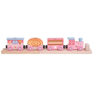 Bigjigs - Rail Sladký expres + 3 koleje